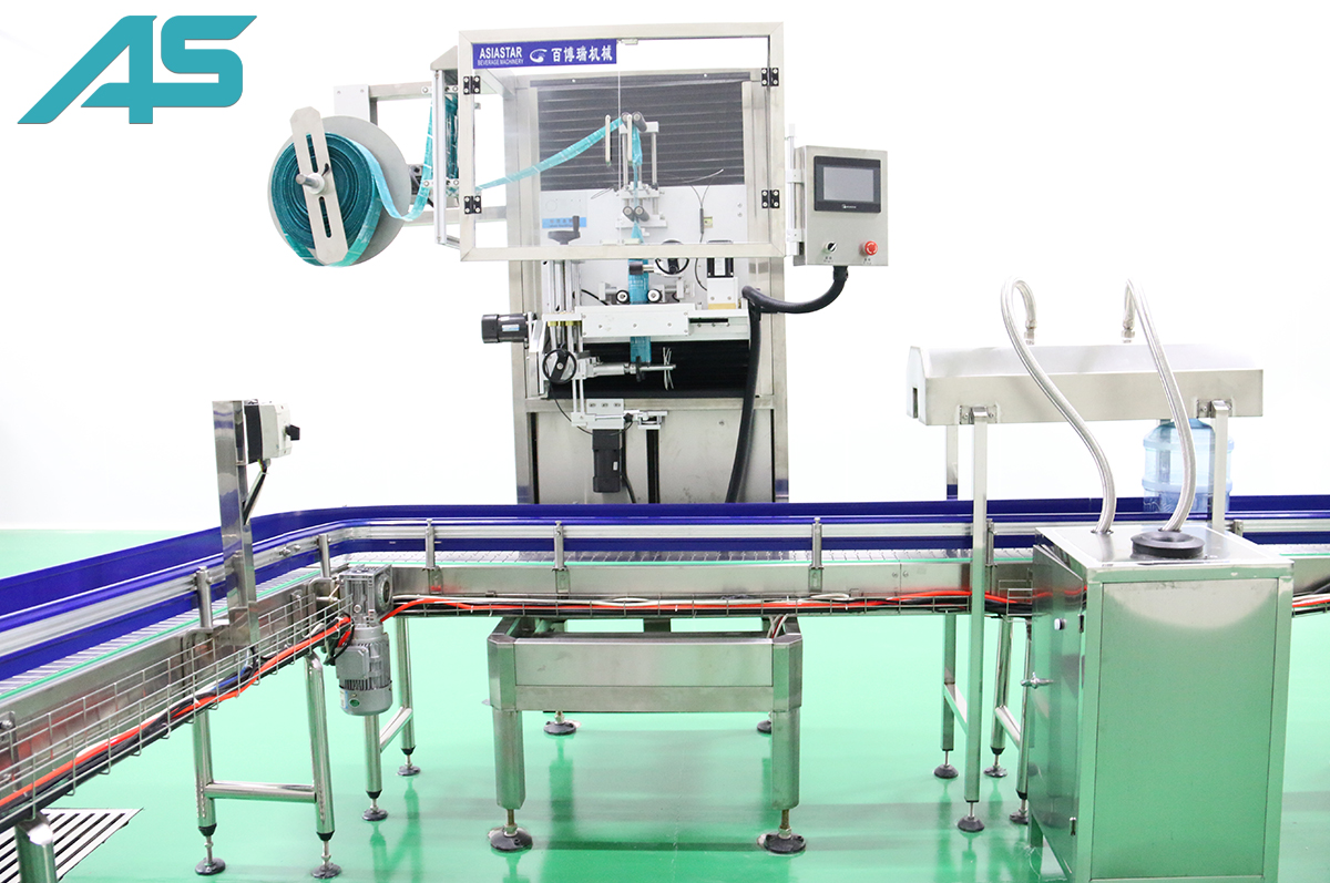 5加侖瓶口套標機